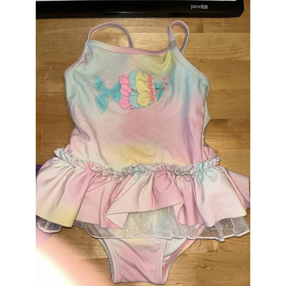 Girls bathing suits size 18 months